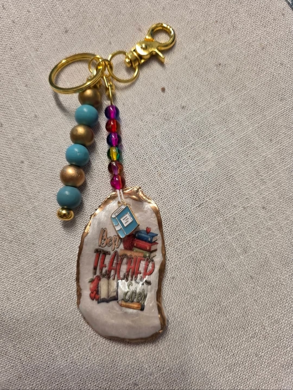 Handmade Teachet Key Clip Charm